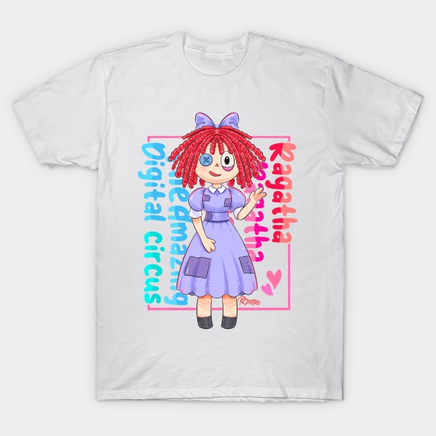 ragatha The amazing digital circus T-Shirt by Draw For Fun 